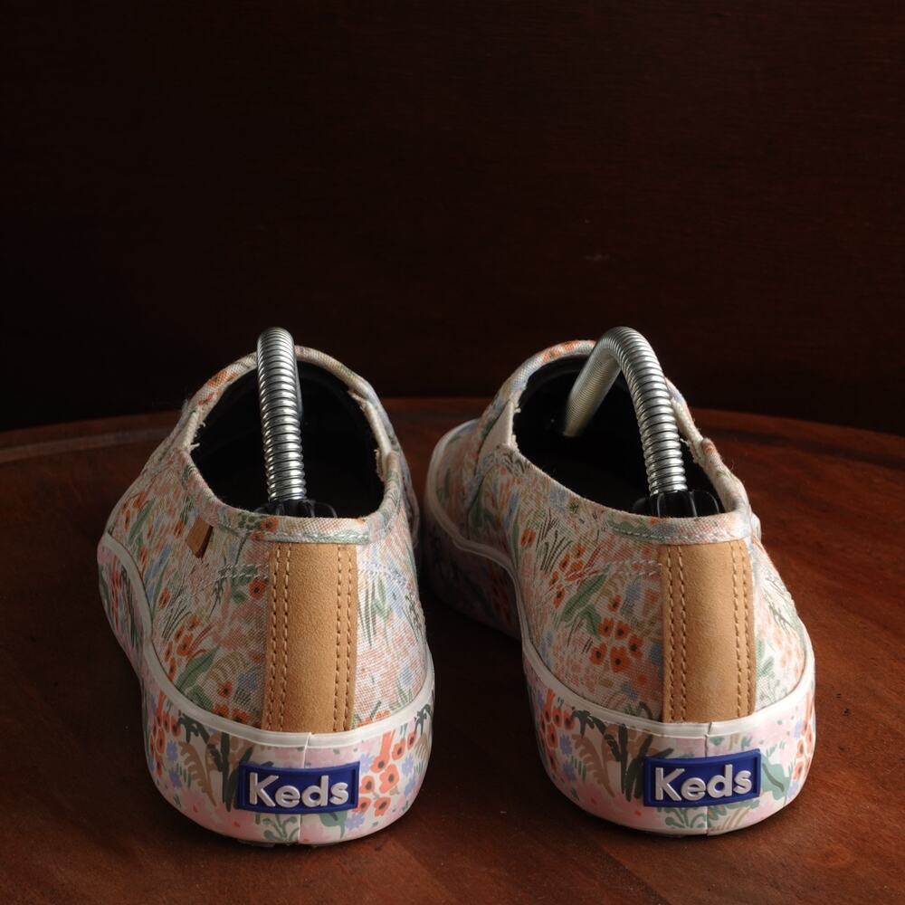 Keds x Rifle Paper Co. Sneakers WMS SZ 7 Double Decker Meadow Floral Casual Shoe - Picture 5 of 11